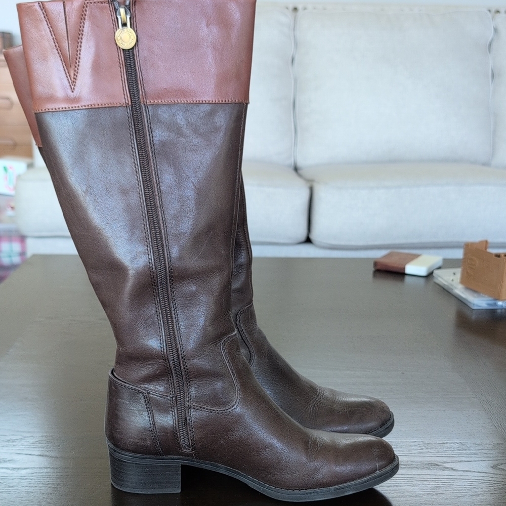 Franco Sarto Leather Knee-High Boots